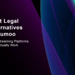 Comparison chart showing legal Vumoo alternatives including Tubi, Crackle, and Pluto TV
