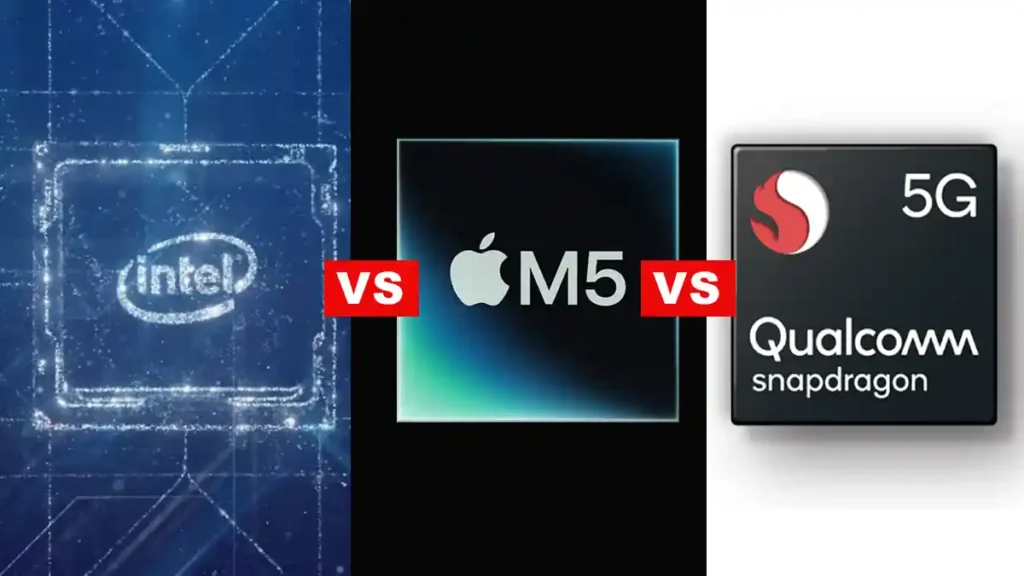 Apple M5 vs Intel and Qualcomm