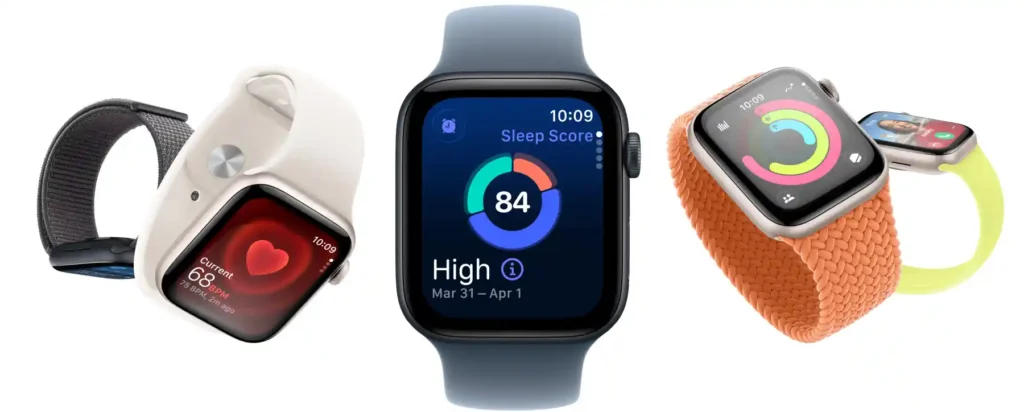 Apple Watch SE 3 always-on display showing activity rings
