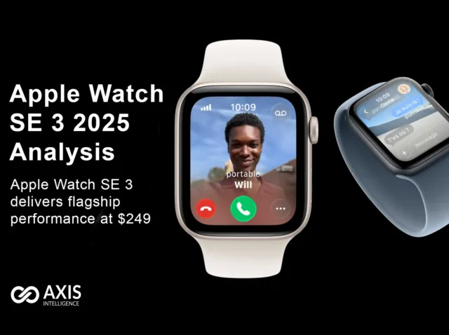 Apple Watch SE 3 in Starlight and Midnight aluminum finishes