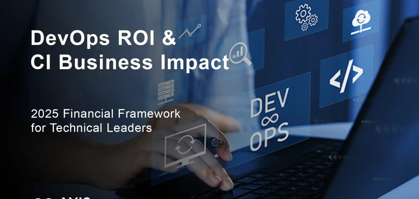 DevOps ROI calculation framework showing 440% delivery improvement