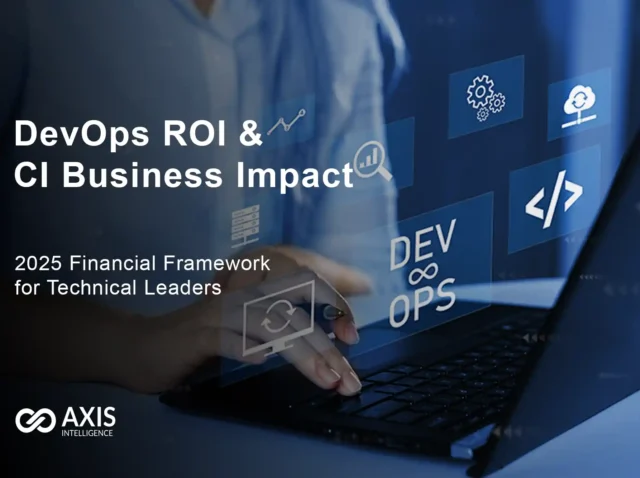 DevOps ROI calculation framework showing 440% delivery improvement
