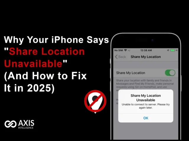 Share Location Unavailable iPhone Fix: iPhone screen showing share location unavailable error message with fix solutions