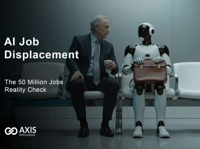 Chart showing AI job displacement statistics with 92 million jobs lost versus 170 million created by 2030 from World Economic Forum data