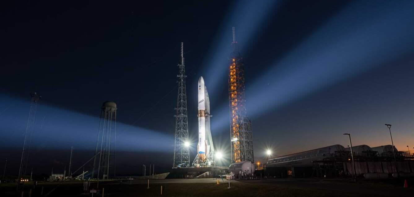 new-glenn-launch-november-2025-cape-canaveral New Glenn Launch: Blue Origin's New Glenn rocket on Launch Complex 36 at Cape Canaveral preparing for NG-2 mission launch