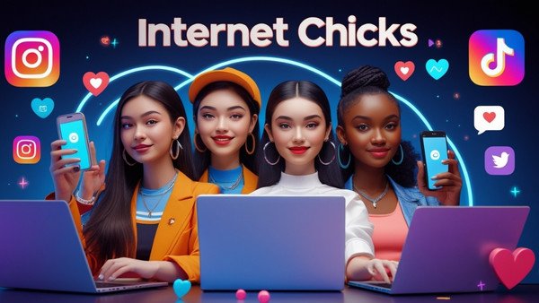Internet chicks creator economy infographic Internet chicks creator economy infographic