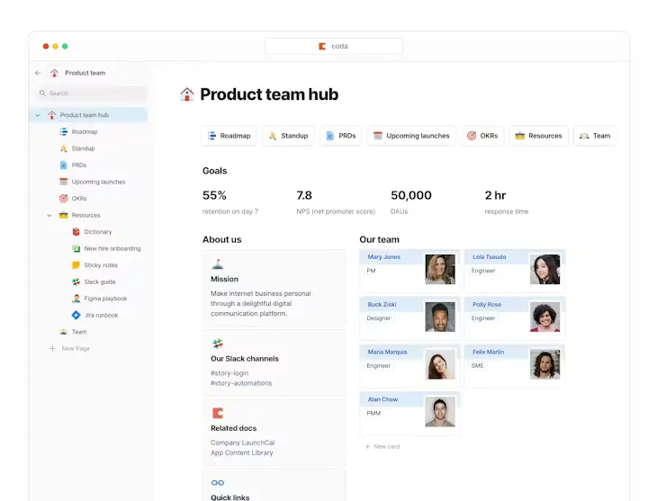 Coda – Documents That Think Note taking apps 2026