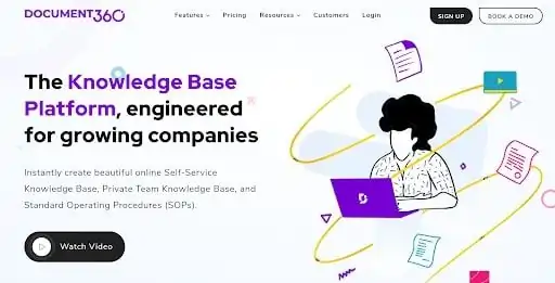 Document360 – Customer-Facing Knowledge Base Platform Note taking apps 2026