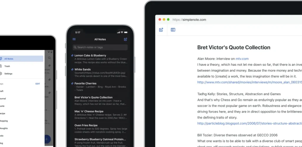 Note taking apps 2026 Simplenote
