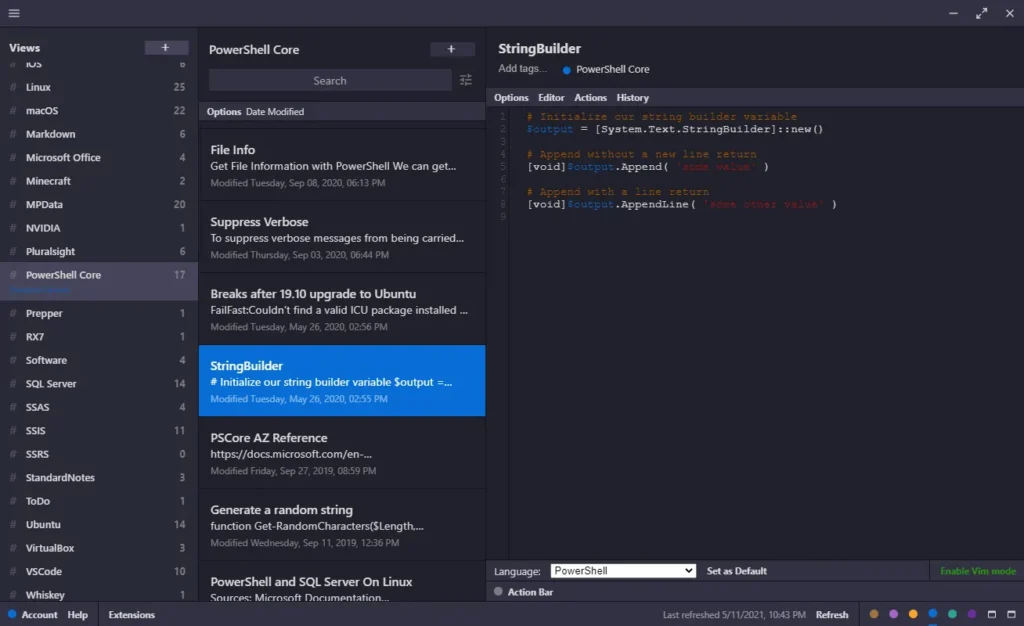 Note taking apps 2026 Standard Notes