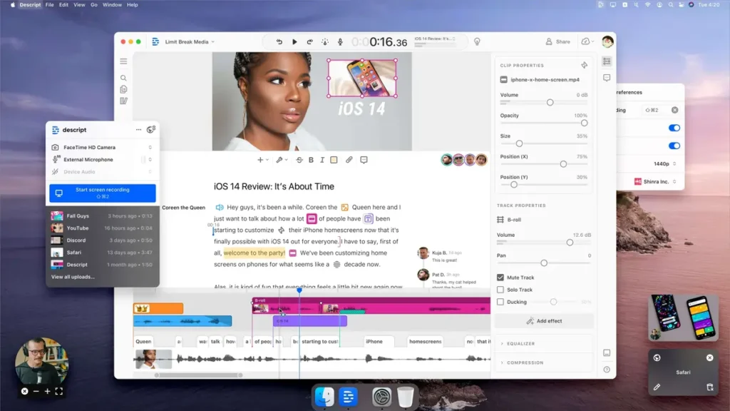 Descript Best AI Content Creation Tools 2026