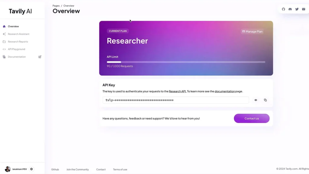 Tavily best api search company's homepage 2026