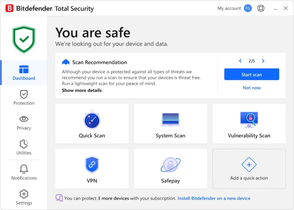 Bitdefender Total Security Best Antivirus Software 2026