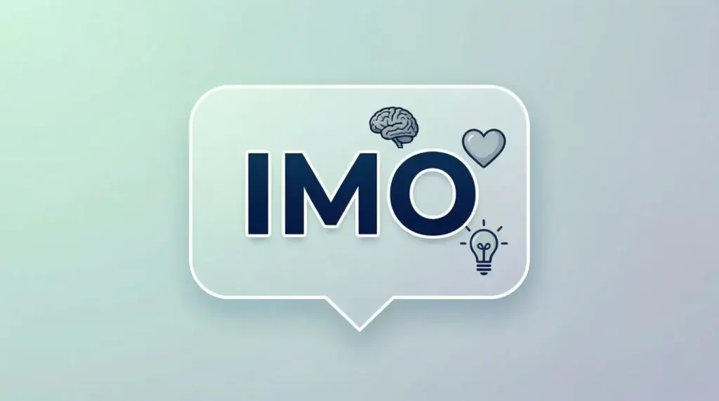 what-does-imo-mean-explained What Does IMO Mean? Texting Slang Explained IMO means "In My Opinion" — but there's more to it than that. How it differs from IMHO, when not to use it, the other meaning of IMO, and real usage examples.