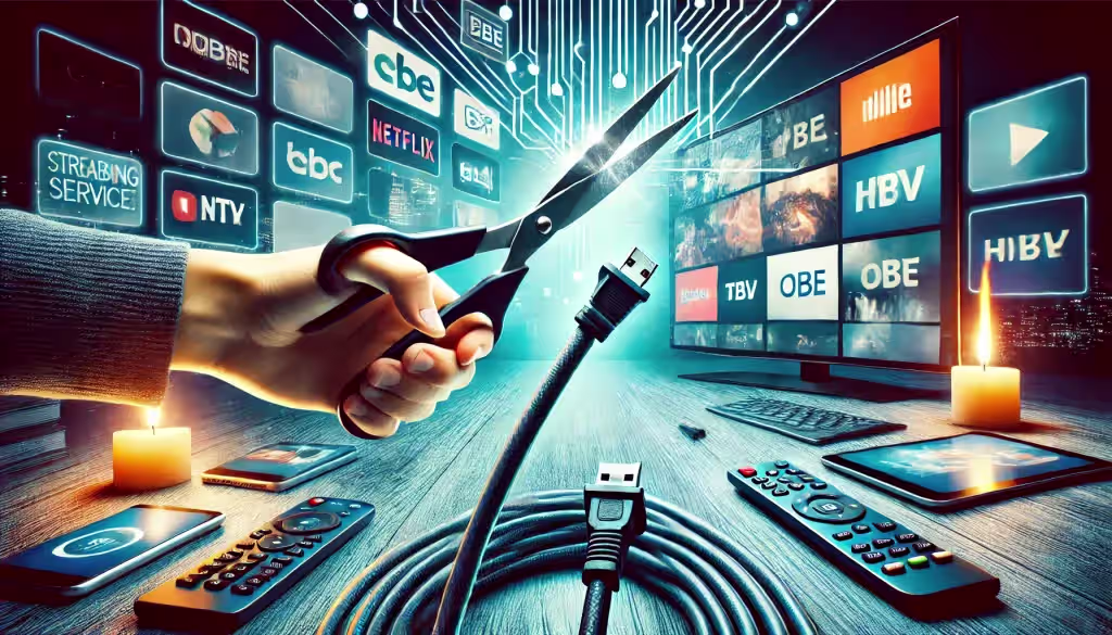 Cord-cutting statistics 2026: 80.7 million U.S. households without pay TV, streaming at 47.5% of total TV viewing per Nielsen Chart showing cable TV decline from 88% penetration in 2010 to 34.4% in 2025 and streaming share rising to record 47.5% in December 2025