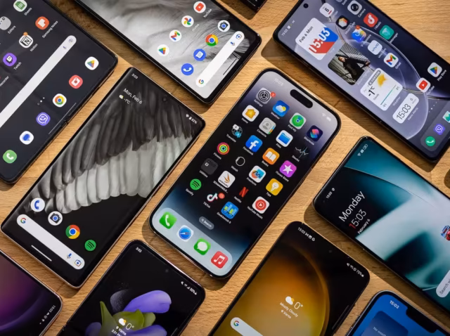 smartphone-statistics-update Smartphone statistics 2026 chart showing global shipments falling 22% to 255.3 million in Q3 2026, Apple and Samsung versus other smartphone vendors shipment growth, Axis Duopoly Divergence Spread Q3 2025 to Q3 2026
