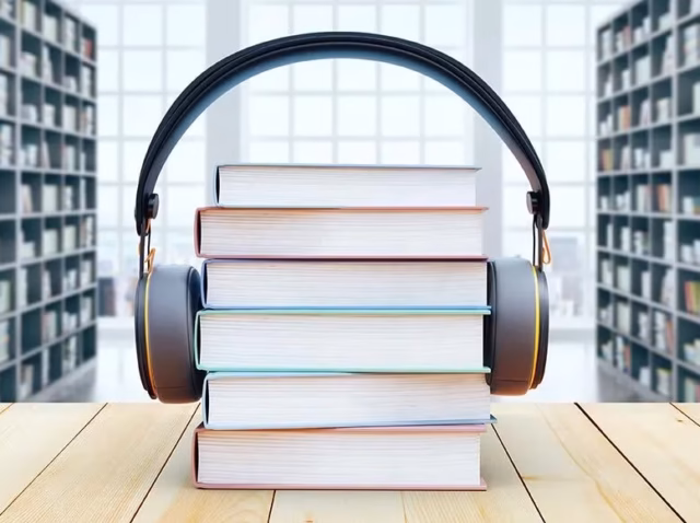 audiobook-statistics Audiobook statistics 2026 infographic showing .43 billion US revenue and 58% listener penetration Chart of US audiobook market revenue growth from .0 billion in 2023 to .43 billion in 2025 by Audio Publishers Association