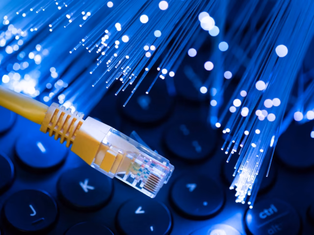 broadband-statistics US broadband statistics 2026 — fiber connections and adoption gap chart by Axis Intelligence Research 135 million US fixed broadband connections June 2025 FCC data visualization