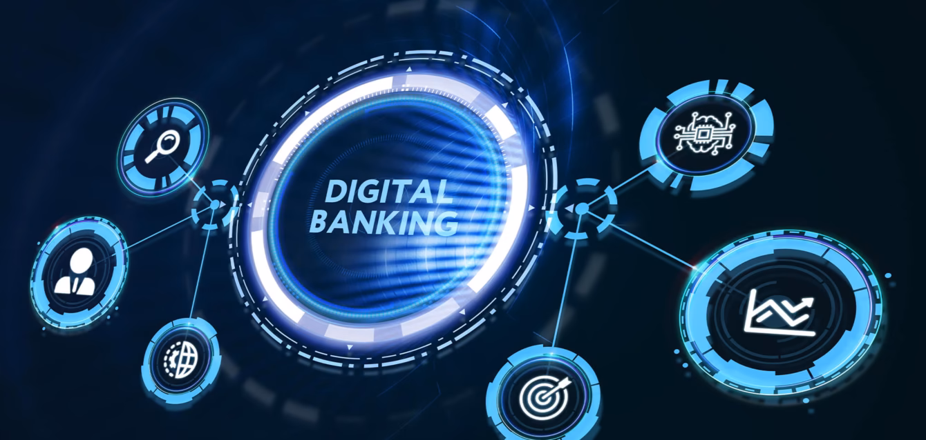 digital-banking-statistics Digital banking adoption statistics 2026 chart showing mobile banking penetration by country and generation Bar chart of EU internet banking penetration rates 2025 by country, Denmark 97.6% to Bulgaria 31.1%, Eurostat data Digital Banking Statistics 2026