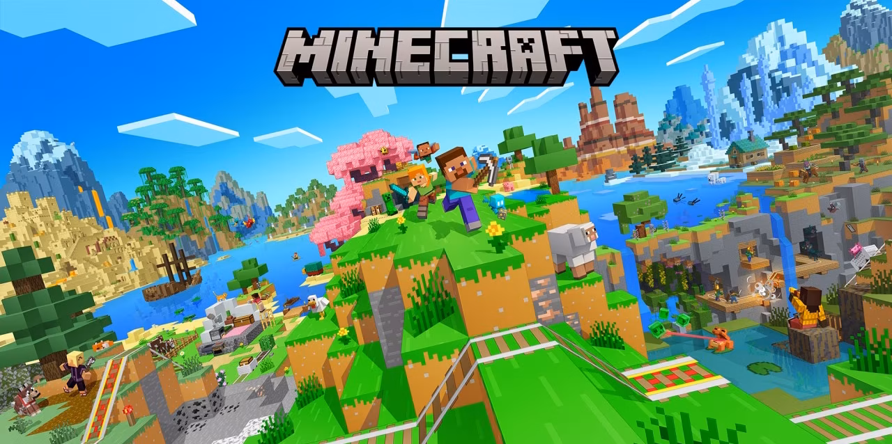 Minecraft statistics 2026 infographic showing 350 million copies sold and 212 million monthly active players Minecraft franchise momentum data 2026 — sales milestones, player count by year, and A Minecraft Movie box office gross