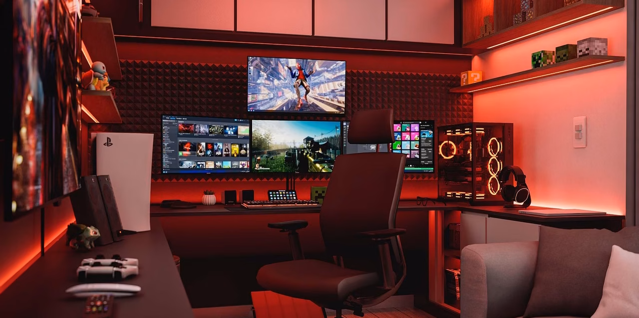pc-gaming-statistics PC gaming statistics 2026 infographic showing .2 billion revenue and 936 million players globally bar chart comparing PC gaming market size by year from 2022 to 2028 forecast including PCGPI index reading pc gaming market size 2026
