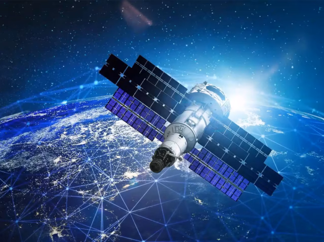 satellite-internet-statistics Satellite internet statistics 2026: constellation size comparison chart showing Starlink, OneWeb, and Amazon Leo satellite counts SAMCI™ index chart showing Starlink's 90.4% share of LEO internet constellation satellites as of Q1 2026