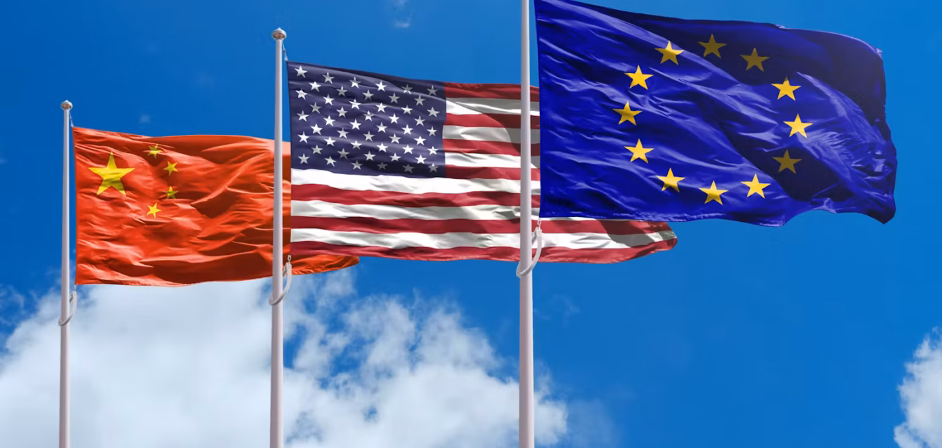 US EU China AI regulation comparison 2026 — Axis Regulatory Divergence Index EU AI Act fines versus US federal AI policy versus China CAC generative AI rules compared US vs EU vs China AI regulation 2026