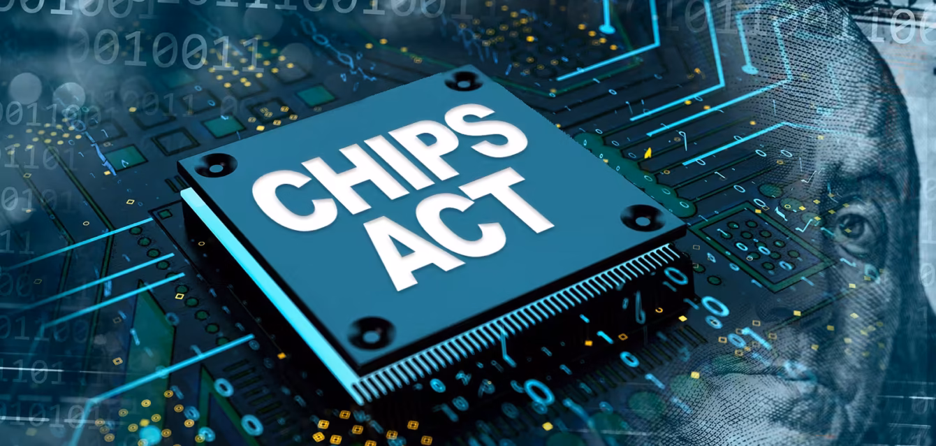 chips-act-statistics CHIPS Act statistics 2026 chart showing .7 billion awarded against .1 billion disbursed CHIPS Act funding by state 2026 with Arizona, New York and Texas holding 74 percent of federal grants