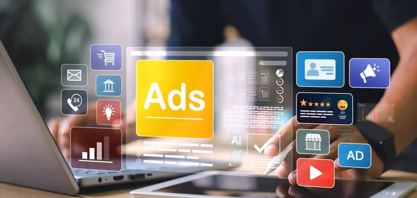 digital-advertising-statistics Digital advertising statistics 2026 chart showing US internet ad revenue reaching 4.6 billion Platform advertising concentration index reading of 86.6 for Alphabet and Meta combined