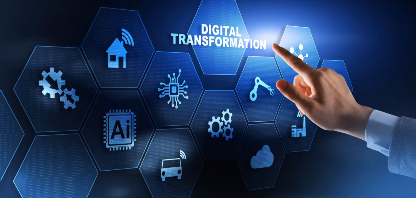 digital-transformation-statistics Digital transformation statistics 2026 chart showing worldwide IT spending of 6.37 trillion dollars by segment Enterprise digital deployment gap between EU large enterprises at 73.1 and SMEs at 42.5 on the Axis EDDI index