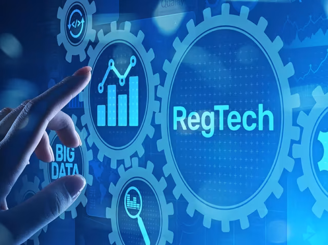 regtech-statistics RegTech statistics 2026 chart showing global regtech market size estimates and regulatory enforcement penalty data Axis Control-Failure Ratio showing share of 2025 FCA fine value from systems, controls and financial crime prevention failures