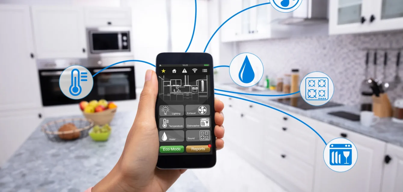 smart-appliance-statistics Smart appliance statistics 2026 — U.S. home appliance penetration rates chart EIA RECS 2024 showing air fryer dishwasher and refrigerator ownership in U.S. homes