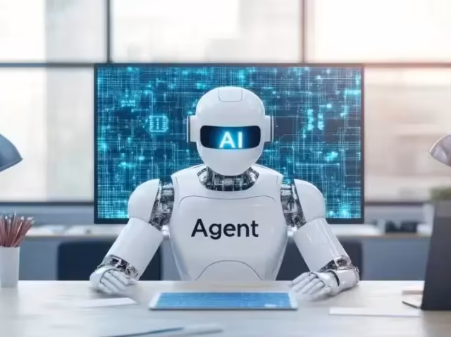 ai-agent-adoption-by-industry AI agent adoption by industry 2026 chart comparing financial services, healthcare and retail Agent Deployment Conversion Rate by industry showing financial services at 50 percent