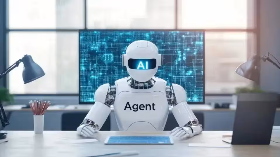 ai-agent-adoption-by-industry AI agent adoption by industry 2026 chart comparing financial services, healthcare and retail Agent Deployment Conversion Rate by industry showing financial services at 50 percent