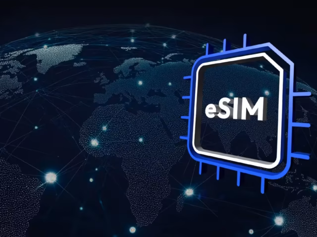 esim-statistics eSIM statistics 2026 chart showing 605 million eSIMs shipped against 3.5 billion traditional SIM cards eSIM adoption rate 2026 — 5% of smartphone connections against 73% of operators offering eSIM service