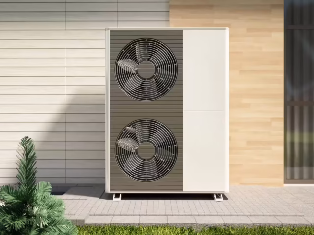 heat-pump-statistics Heat pump statistics 2026 chart showing global sales and Germany heat pump replacement ratio Outdoor air-source heat pump units with 2026 heat pump sales and market share data overlay