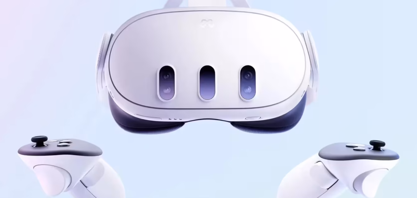 meta-quest-statistics Meta Quest statistics 2026 chart showing Meta headsets at 71.67% of Steam VR headsets and a Quest Legacy Load of 47.66% Steam VR headset share August 2026 with Oculus Quest 2 at 26.97% ahead of Meta Quest 3 at 26.01%, plus Quest 3 price rising to 9.99