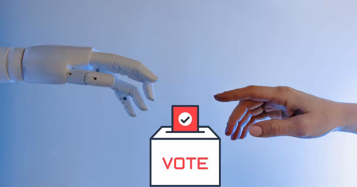 ai-election-statistics AI election statistics 2026 map showing election deepfake laws covering 64.3% of US voting-age adults, Election deepfake laws by state 2026 with 164 AI political ads and Grok vs ChatGPT party picks before the midterms