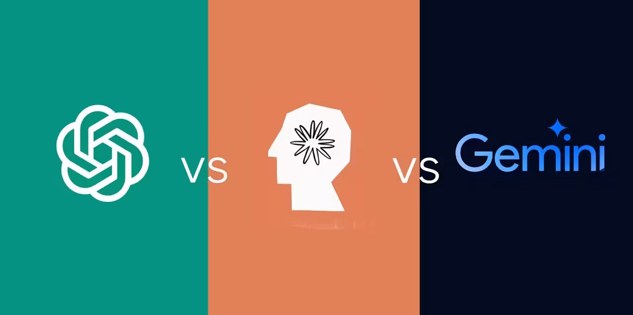 chatgpt-vs-claude-vs-gemini-statistics ChatGPT vs Claude vs Gemini statistics 2026 showing Five-Lens Share Index scores of 58.9, 25.7 and 15.5, ChatGPT, Gemini and Claude market share compared across web traffic, app audience, referrals, US surveys and enterprise API spend