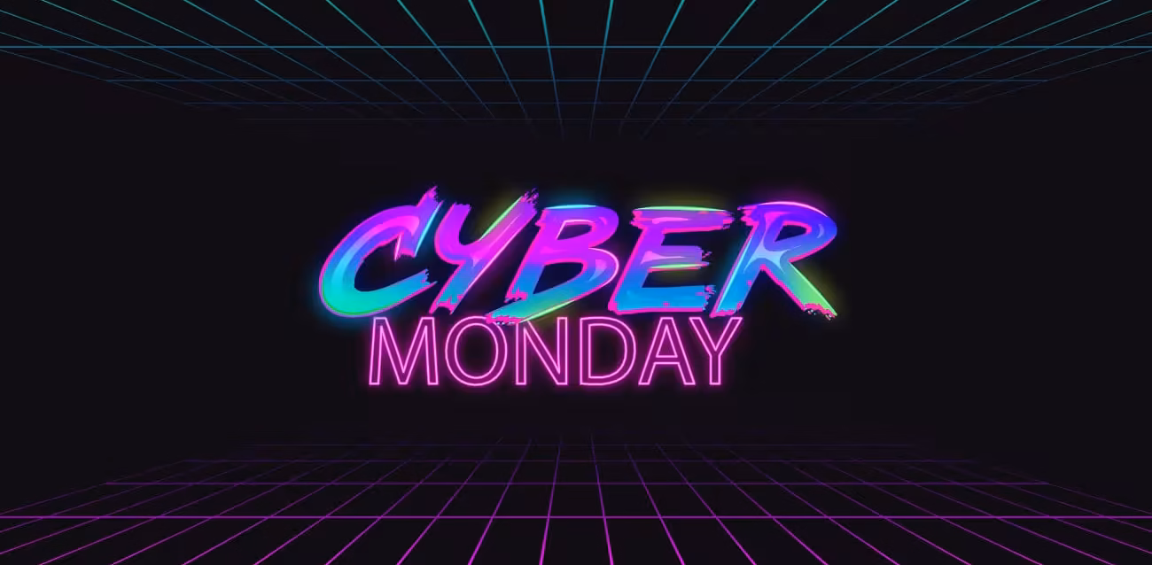 cyber-monday-statistics Cyber Monday statistics 2026 chart showing .25 billion in U.S. online sales Cyber Monday vs Black Friday online sales 2022–2026 with Monday-to-Friday Ratio trend