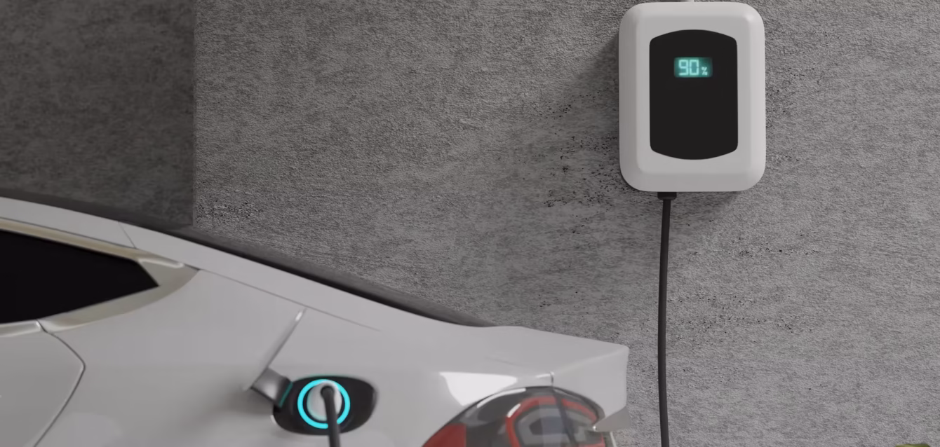ev-charger-installation-cost EV charger installation cost 2026 by electrical readiness tier, from clean install to panel upgrade Level 2 home charger installed next to an electrical panel showing how a panel upgrade triples installation cost