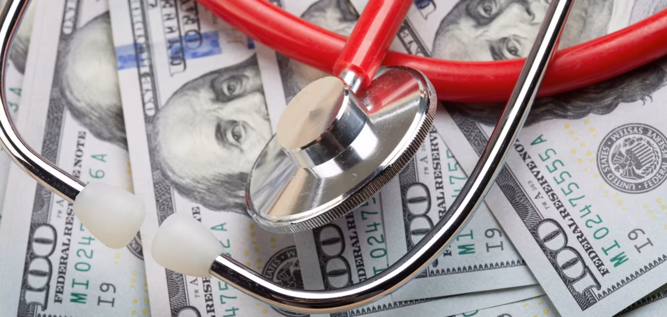 healthcare-costs-statistics US Healthcare costs statistics 2026 chart showing .3 trillion U.S. health spending Family of four healthcare cost of ,824 compared with median household income in 2026