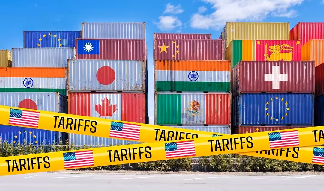tariff-rates-by-country US tariff rates by country 2026 chart showing the Origin Duty Stack, from 10% for the EU and Taiwan to 37.5% for Brazil and China, Section 301 forced labor tariff tiers and Section 232 rates for 60 U.S. trading partners, October 2026